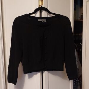 Black Cropped Shrug Cardigan Sweater Size M